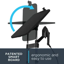 Rowenta IXEO All-In-One Iron And Steamer Solution With Built-In 3-Position Board, Black