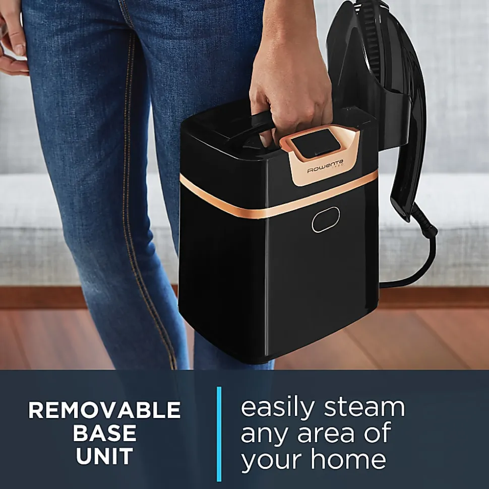 Rowenta IXEO All-In-One Iron And Steamer Solution With Built-In 3-Position Board, Black