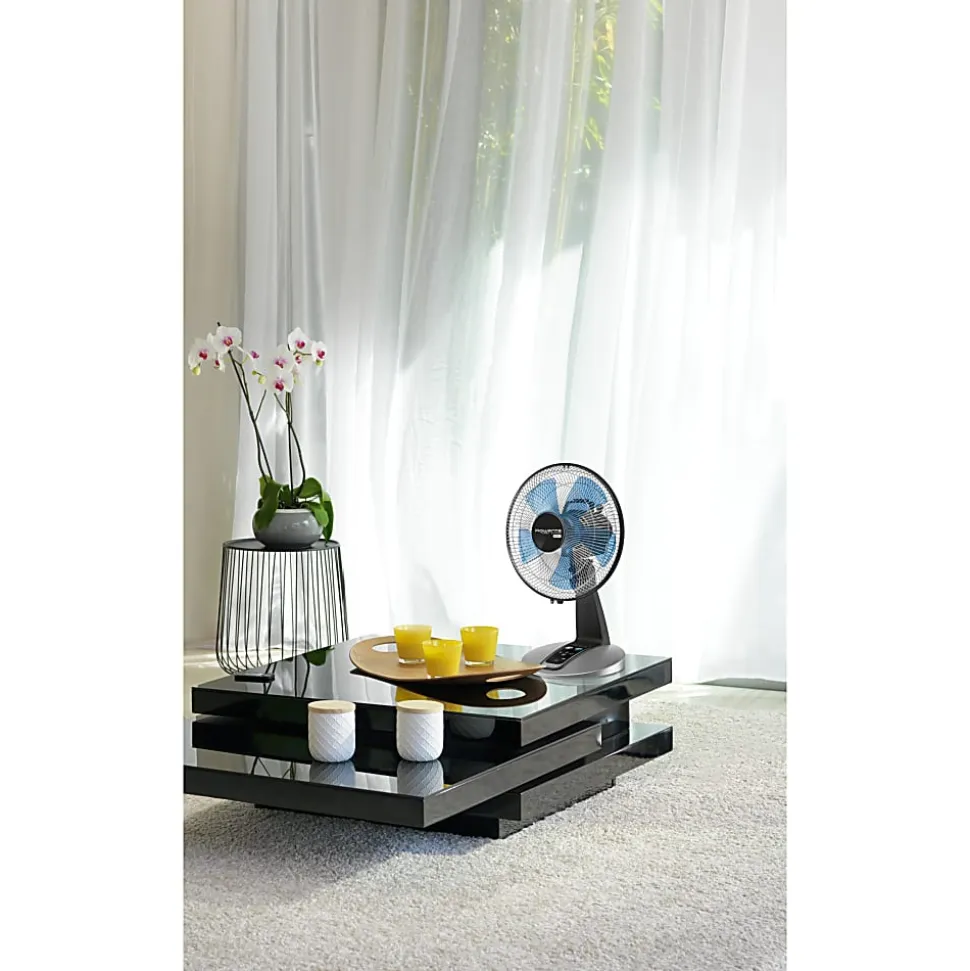 Rowenta Turbo Silence Table Fan, 21-5/16" x 13-13/16", Black
