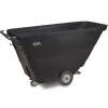 Royal Basket Trucks 1 Yard Utility Tilt Truck, Black