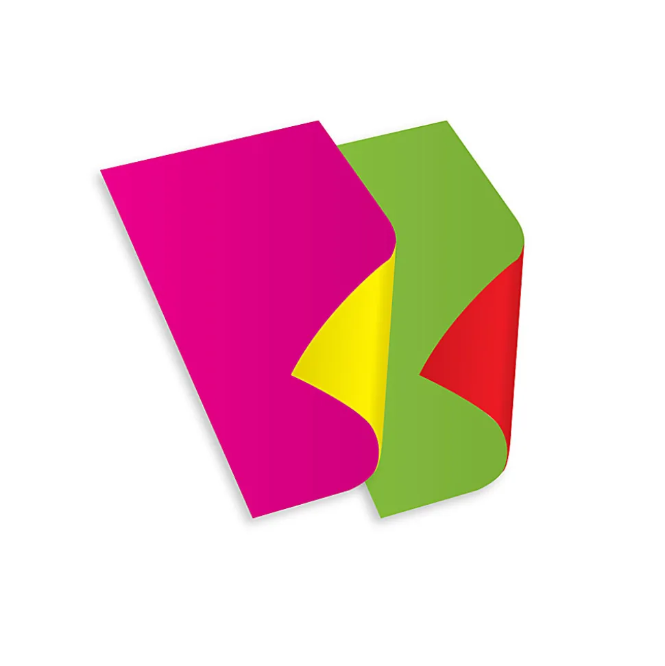Royal Brites Dual Color EZ-Print Poster Board, 8-1/2" x 14", Assorted Neon Colors, Pack Of 10