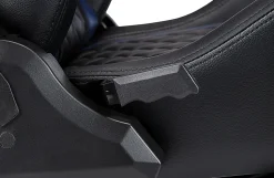 RS Gaming™ Davanti Vegan Leather High-Back Gaming Office Chair, Black/Blue, BIFMA Compliant