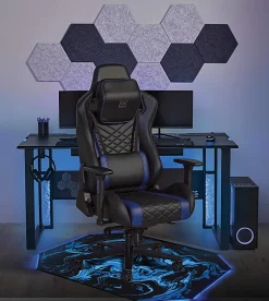 RS Gaming LED Gaming Chair Mat, 36