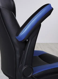 RS Gaming™ RGX Faux Leather High-Back Gaming Office Chair, Black/Red, BIFMA Compliant