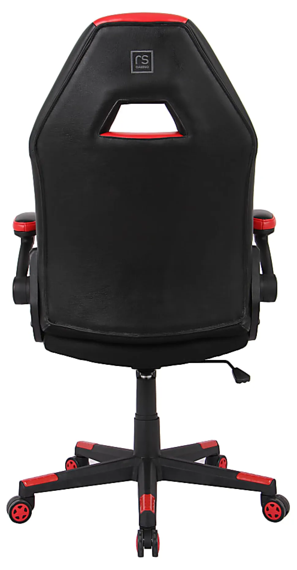 RS Gaming™ RGX Faux Leather High-Back Gaming Office Chair, Black/Red, BIFMA Compliant