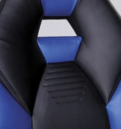 RS Gaming™ RGX Faux Leather High-Back Gaming Office Chair, Black/White, BIFMA Compliant