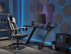 RS Gaming™ Venno 45"W Gaming Computer Desk, Black