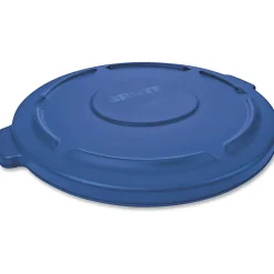 Rubbermaid Brute 2631 - Waste basket lid - round - high-density polyethylene (HDPE) - blue - for P/N: FG263206 BLUE