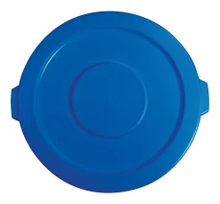 Rubbermaid Brute 2631 - Waste basket lid - round - high-density polyethylene (HDPE) - blue - for P/N: FG263206 BLUE
