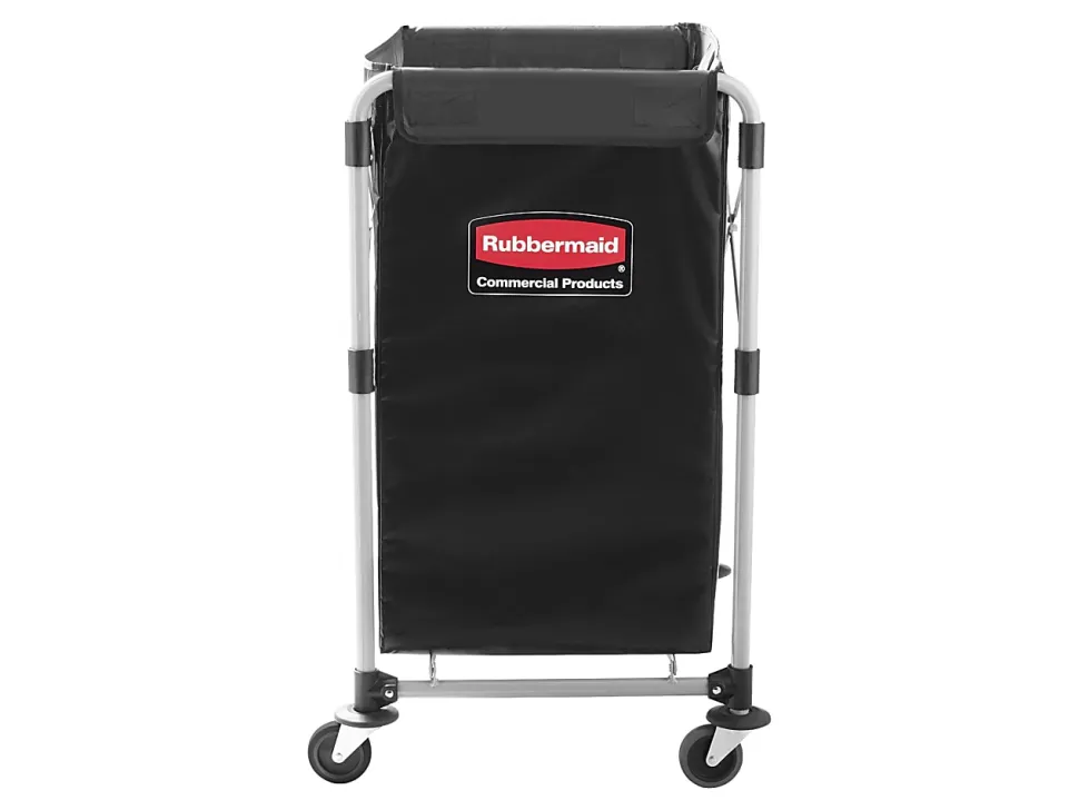 Rubbermaid® Collapsible X-Cart, 4-Bushel, 24"H x 20 5/16"W x 24 1/8"D, Black