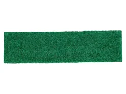 Rubbermaid Commercial Adaptable Microfiber Flat Mop Pads, 19-1/2” x 5-1/2”, Green, Pack Of 12 Pads