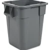 Rubbermaid® Commercial Brute Square Containers, 40 Gallons, Gray
