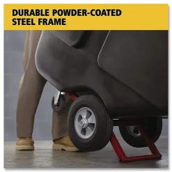 Rubbermaid® Commercial,0.5 cu yd BRUTE Rotomolded Tilt Truck, 450 lb Capacity, Black