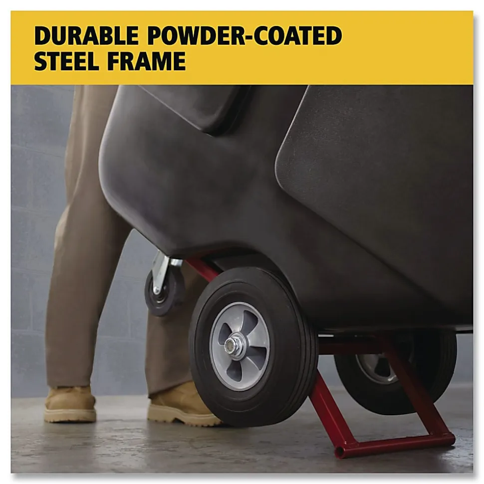 Rubbermaid® Commercial,0.5 cu yd BRUTE Rotomolded Tilt Truck, 450 lb Capacity, Black