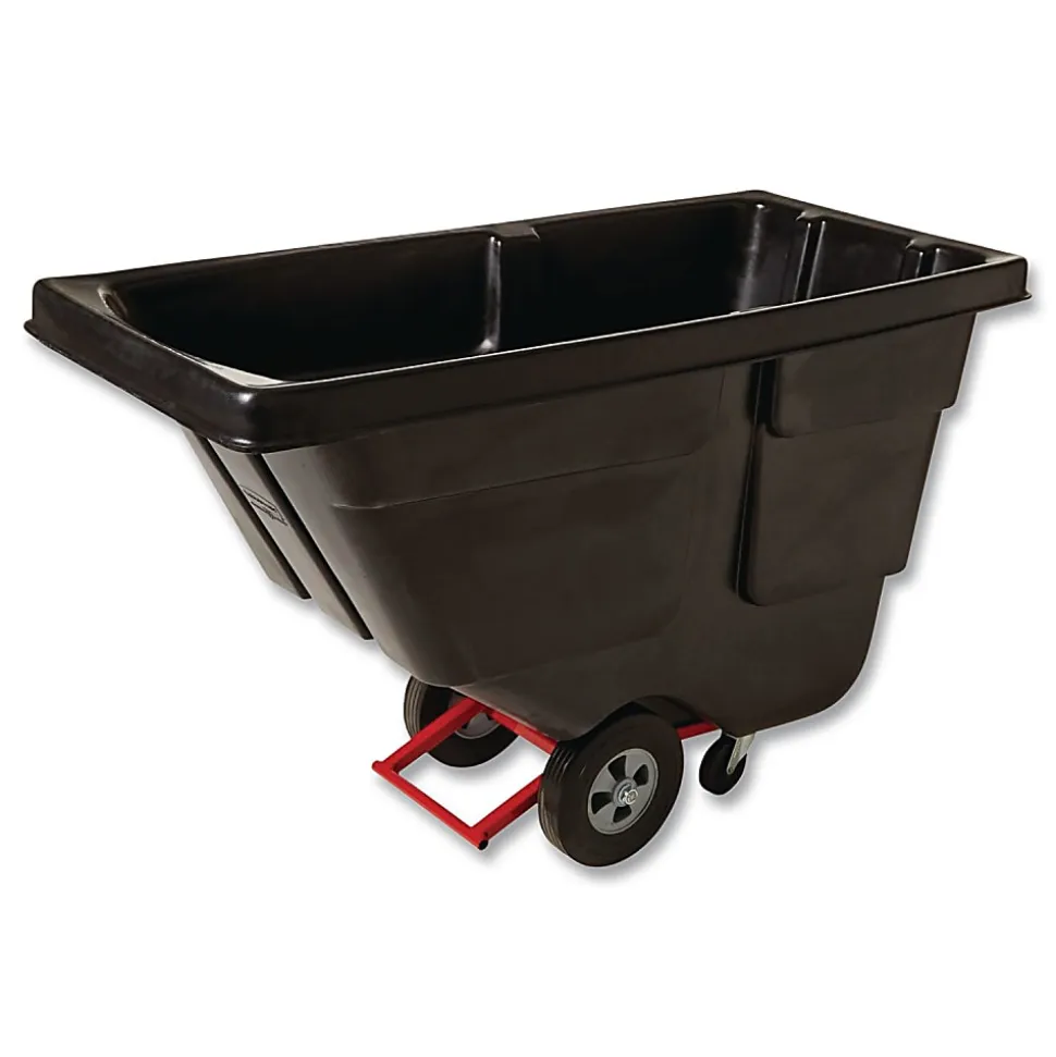 Rubbermaid® Commercial,0.5 cu yd BRUTE Rotomolded Tilt Truck, 450 lb Capacity, Black