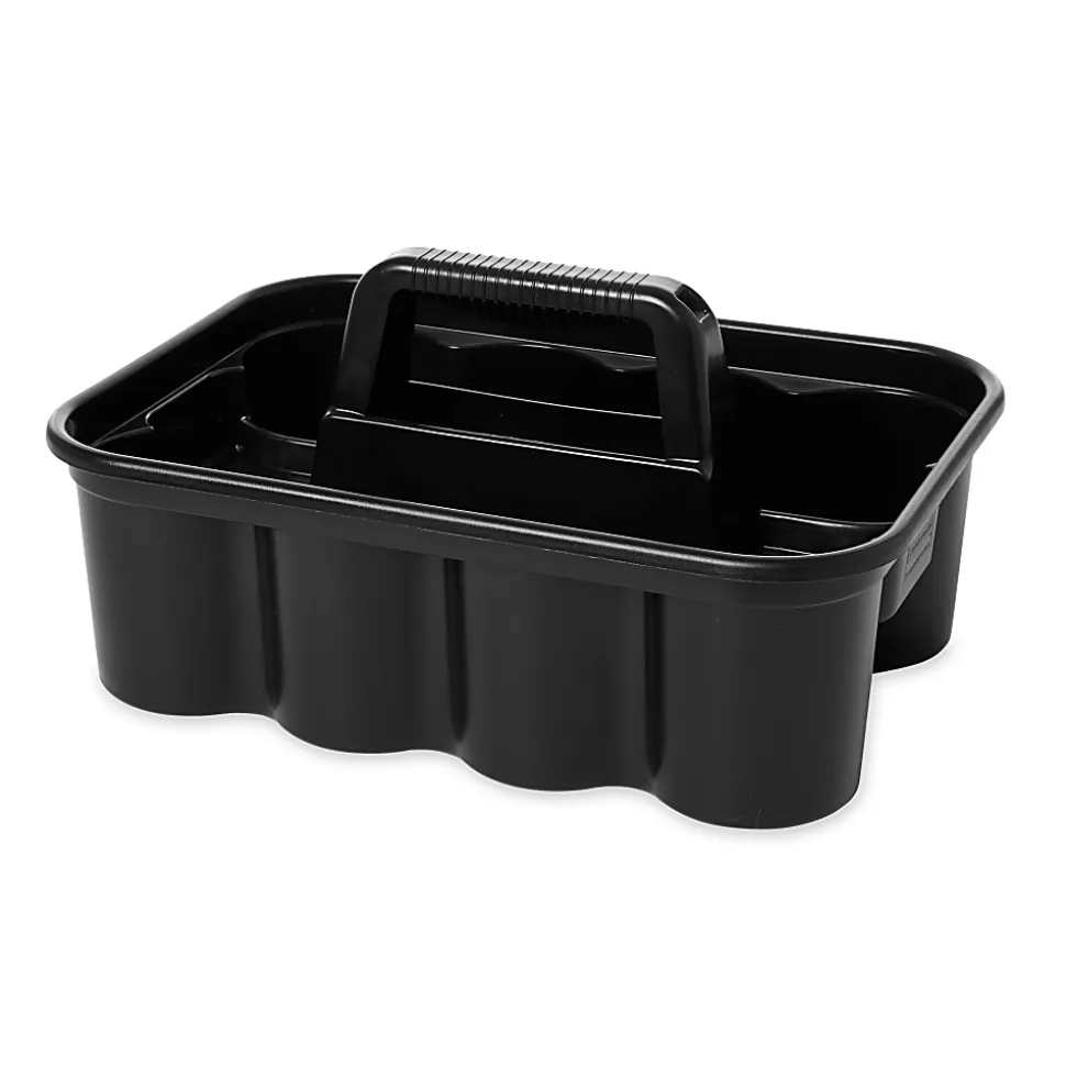 Rubbermaid® Commercial Deluxe Carry Caddy, Black