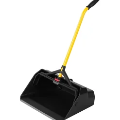 Rubbermaid Commercial Heavy Duty Stand Up Debris Pan - 30" Handle - Plastic - Yellow - 1 Each