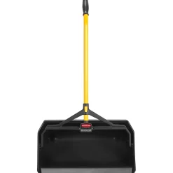 Rubbermaid Commercial Heavy Duty Stand Up Debris Pan - 30" Handle - Plastic - Yellow - 1 Each