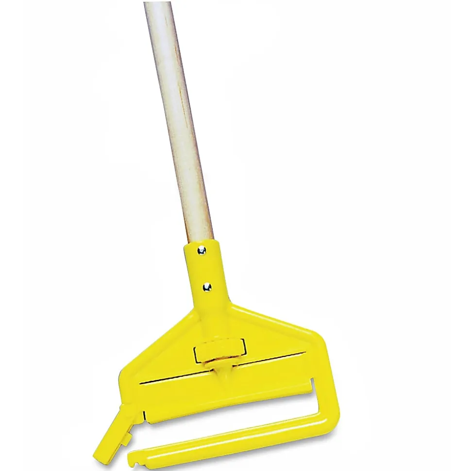 Rubbermaid Commercial 60" Invader Wet Mop Handle - 60" Length - Yellow - Hardwood - 1 Each