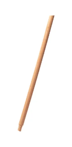 Rubbermaid Commercial Lacquered Wood Broom Handle - 60" Length x 1.30" Diameter - Natural - Lacquered Wood - 1 Each
