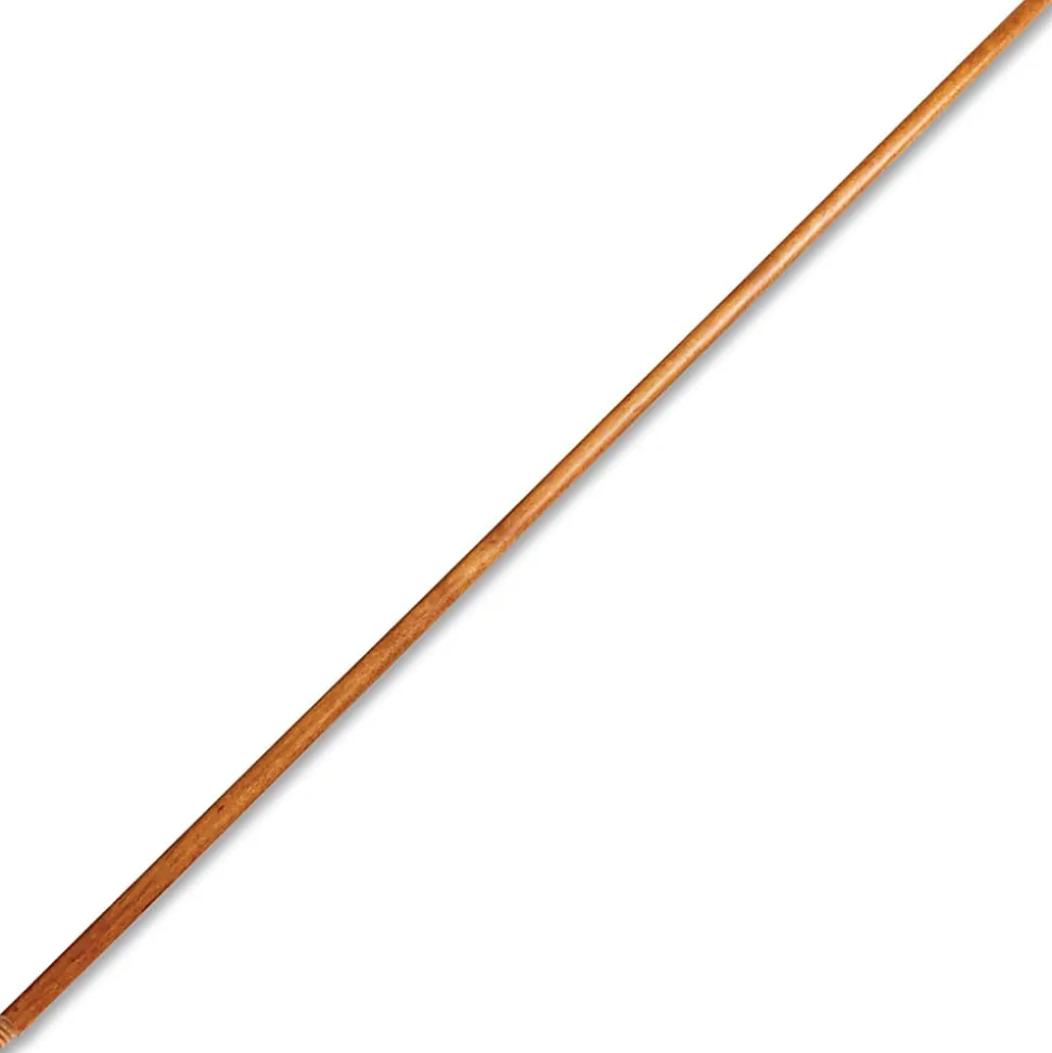 Rubbermaid Commercial Lacquered Wood Broom Handle - 60" Length x 1.30" Diameter - Natural - Lacquered Wood - 1 Each