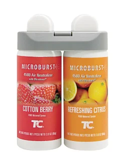 Rubbermaid Commercial Microburst Duet Refills, Cotton Berry, Pack Of 4, 3485952