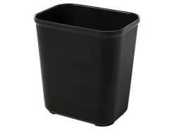 Rubbermaid Commercial Products Fire Resistant Wastebasket 28 QT Black, for Hospitals/Schools/Hotels/Offices (FG254300BLA)