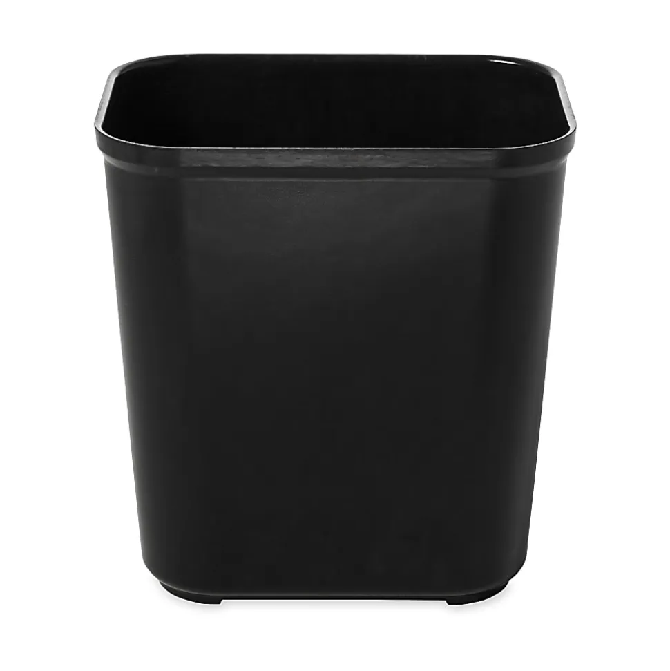Rubbermaid Commercial Products Fire Resistant Wastebasket 28 QT Black, for Hospitals/Schools/Hotels/Offices (FG254300BLA)