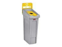 Rubbermaid Commercial Slim Jim Recycling Station 1-Stream Bottles/Cans, 23 Gal - 23 gal Capacity - Â - 2185052