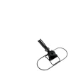 Rubbermaid® Commercial Snap-On Wire Dust Mop Frames, 5" x 24", Black, Pack Of 12