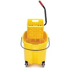 Rubbermaid® Commercial WaveBrake® 35 QT Side Press Bucket and Wringer, Yellow
