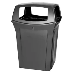 Rubbermaid® Ranger Fire-Safe Square Structural Foam Container, 45 Gallons, Black