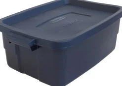 Rubbermaid® Roughneck Tote With Lid, 10 Gallons, 8-7/8