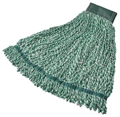 Rubbermaid® Web Foot Wet Mop, 5" Band, Microfiber, Green