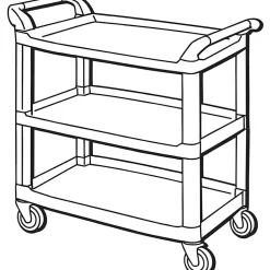 Rubbermaid Xtra Utility Cart, 37 4/5