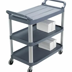 Rubbermaid Xtra Utility Cart, 37 4/5"H x 40 3/5"W x 20"D, Gray