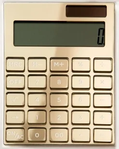 Russell and Hazel Solar-Powered 51179 Desktop LCD Calculator