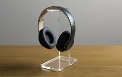 Russell & Hazel Acrylic Headphone Stand, 10”H x 6”W x 4”D, Clear