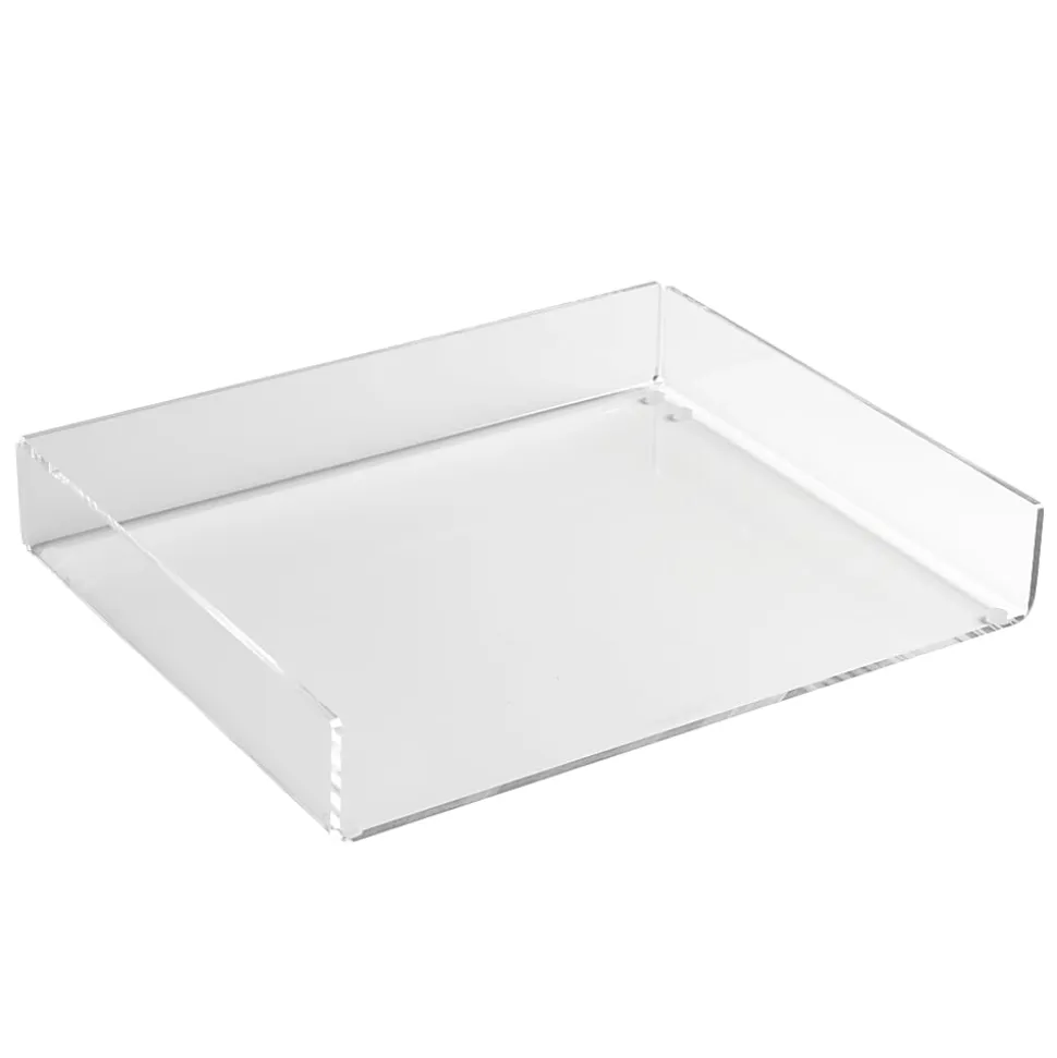 Russell & Hazel Acrylic Inbox, 2-1/8”H x 12-3/8”W x 10”D, Clear