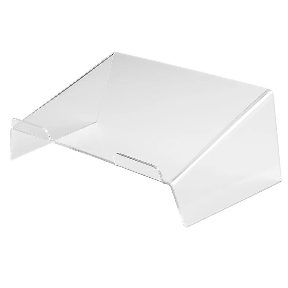 Russell & Hazel Acrylic Laptop Stand For 16” Laptops, 6”H x 16-5/8”W x 10-3/4”D, Clear