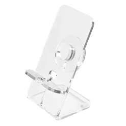 Russell & Hazel Acrylic Phone Dock, 6”H x 3-3/8”W x 3”D, Clear
