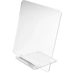 Russell & Hazel Dry-Erase Acrylic Memo Board, 12”H x 12”W x 6-1/2”D, Clear