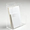 Russell & Hazel Magazine File Box For Papers, Files, Magazines Or Books, 10"L x 4"W x 12"H, Clear