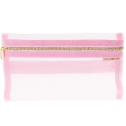 Russell & Hazel Mesh Pencil Case, 8-1/2ā x 5ā, Blush