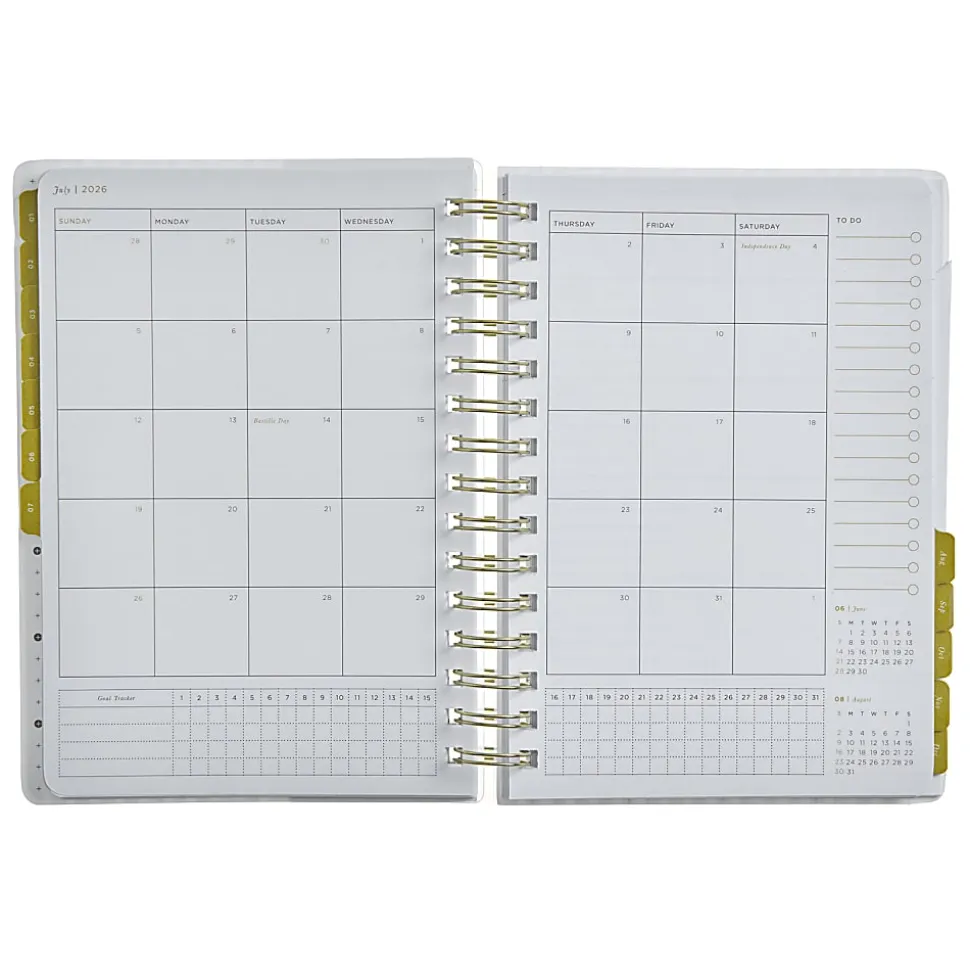 2026 Russell & Hazel Weekly Planner, 6" x 8", Black, January To December, 105855