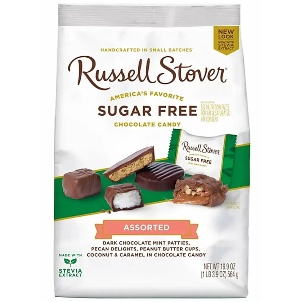 Russell Stover Sugar-Free Assorted Chocolate Candy, 19.9 Oz