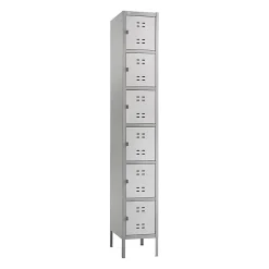 Safco® 6-Box Single-Column 2-Tone Locker With Legs, 78