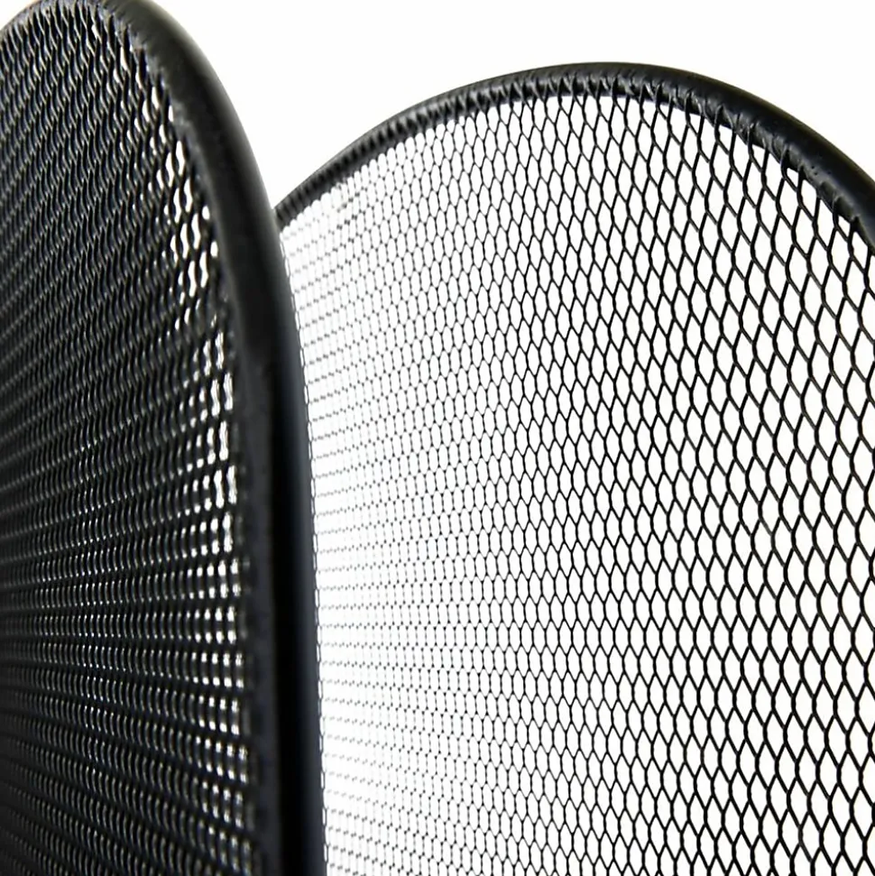 Safco® Horizontal Mesh Desk Organizer, 8 1/4"H x 19 1/2"W x 11 1/2"D, Black