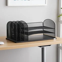 Safco® Horizontal Mesh Desk Organizer, 8 1/4