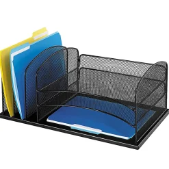 Safco® Horizontal Mesh Desk Organizer, 8 1/4